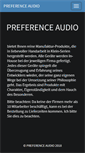 Mobile Screenshot of preference-audio.de